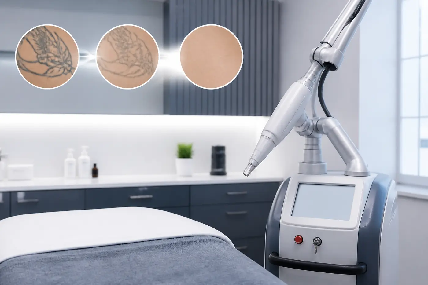 Neutral clinical-style image used to illustrate tattoo removal education, not a treatment result